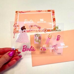 Barbie x Stanley Stickers and Envelope
